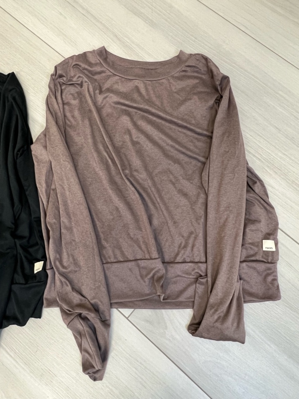 Women’s Long Sleeve Tee - Brown & Black - Picture 3 of 5